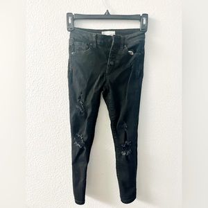 RSQ girls black skinny jeans. Size 7.